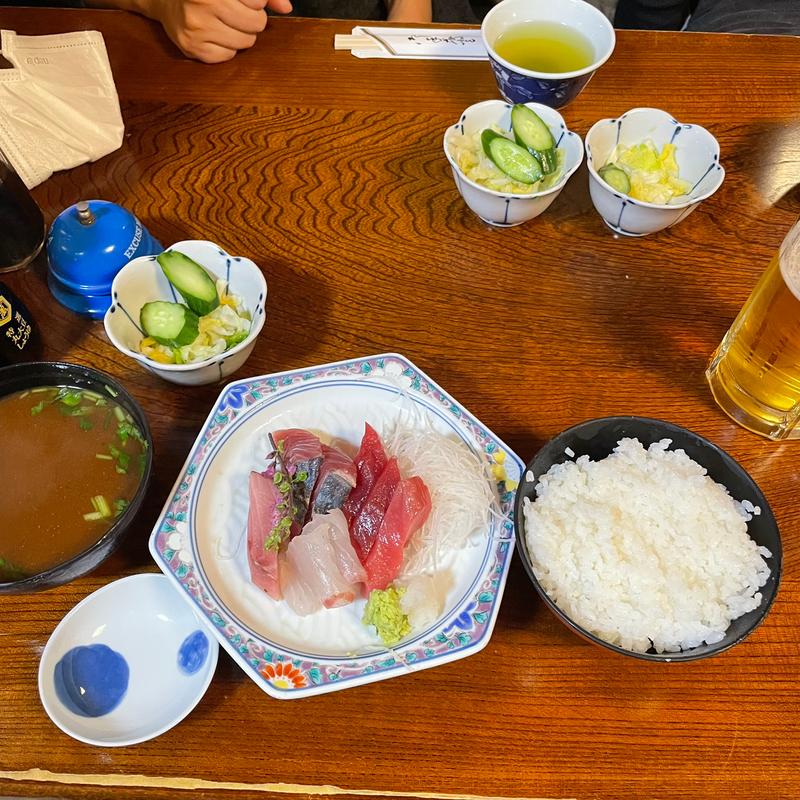 さしみ盛り合わせ定食(三州屋)