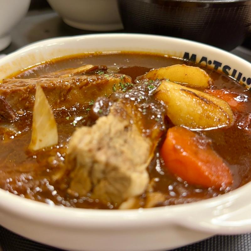 Wビーフシチュー定食(松屋 中山店)