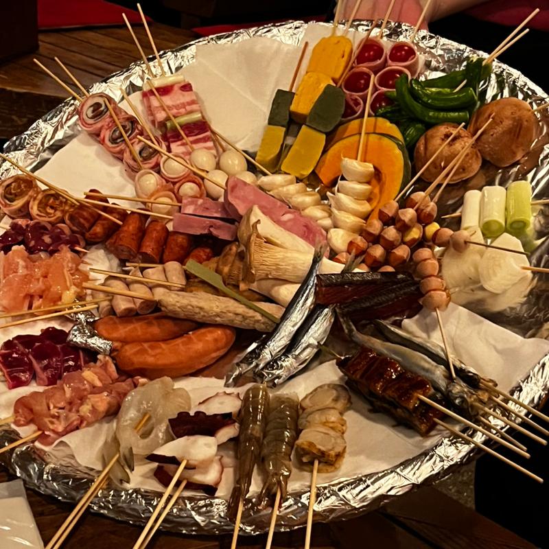 焼き串のザル(備長いろり庵 )