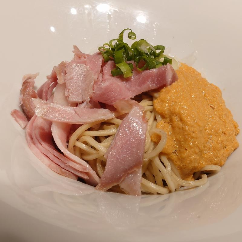 あん肝和え玉(寿製麺よしかわ 西台駅前店)