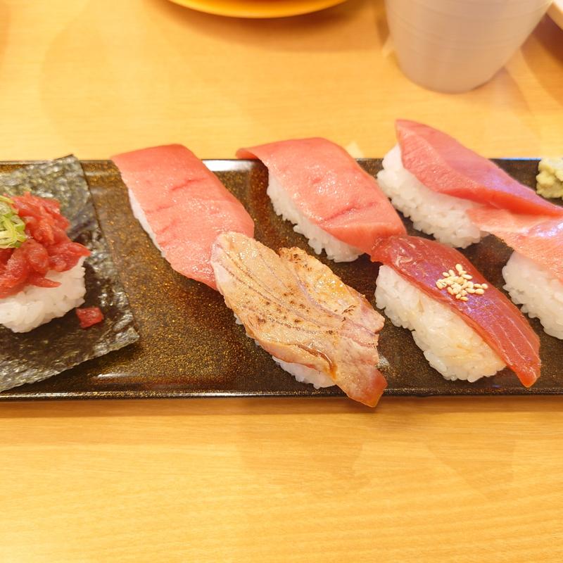 【こだわりの一皿】天然本鮪7貫！(スシロー 葛飾奥戸店 )