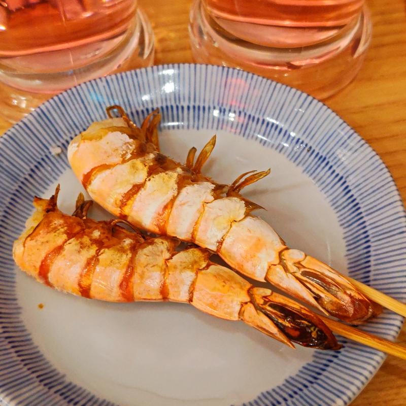 海老串焼き(立呑み晩杯屋 桜木町ぴおシティ店)