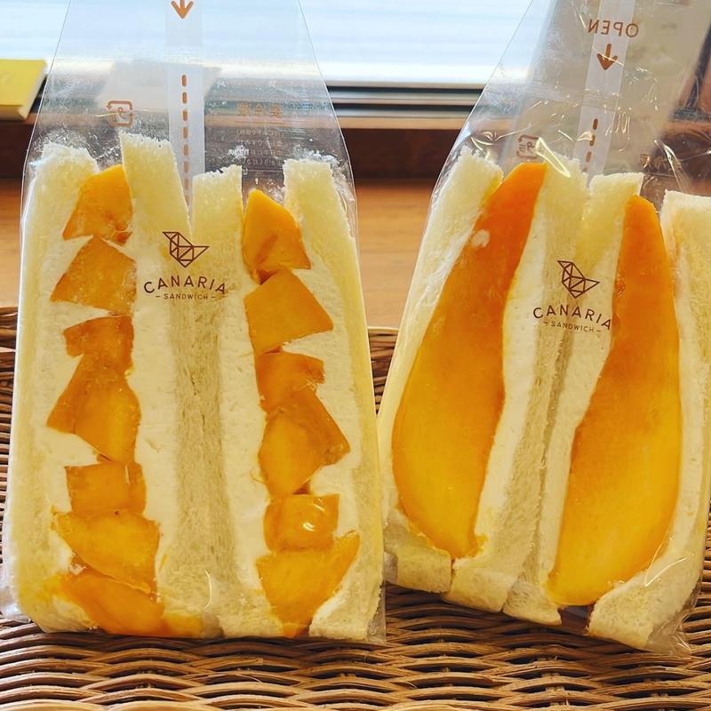 マンゴーのフルーツサンド(カナリアサンドイッチ亀戸店)
