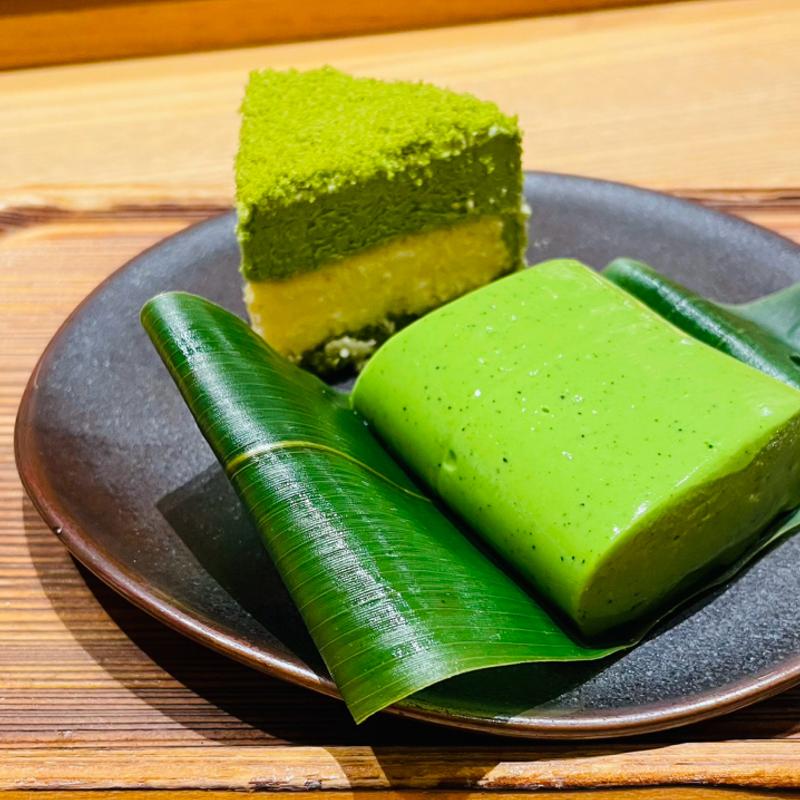 抹茶葛練りとはんなりチーズケーキ(林屋新兵衛 日比谷店)