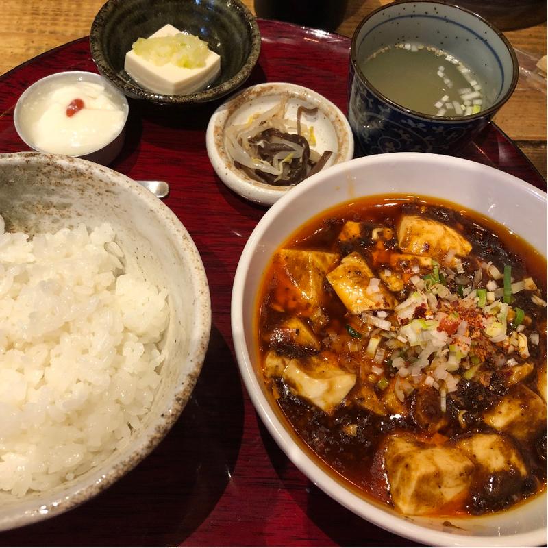 麻婆豆腐定食(かかん 鎌倉本店)