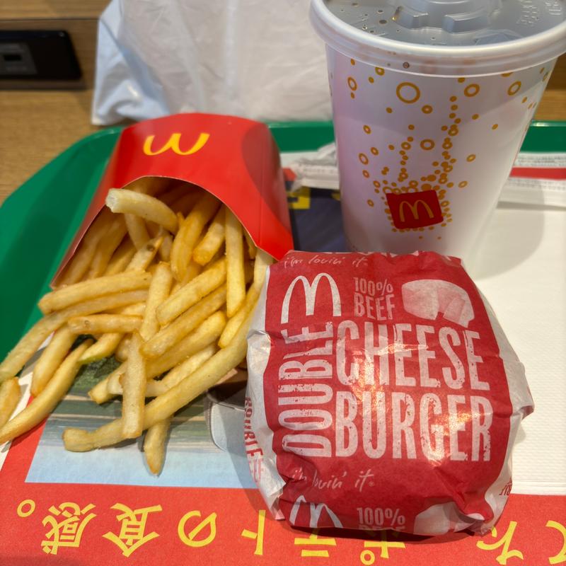 ダブルチーズバーガーセット(マクドナルド 横浜元町店)