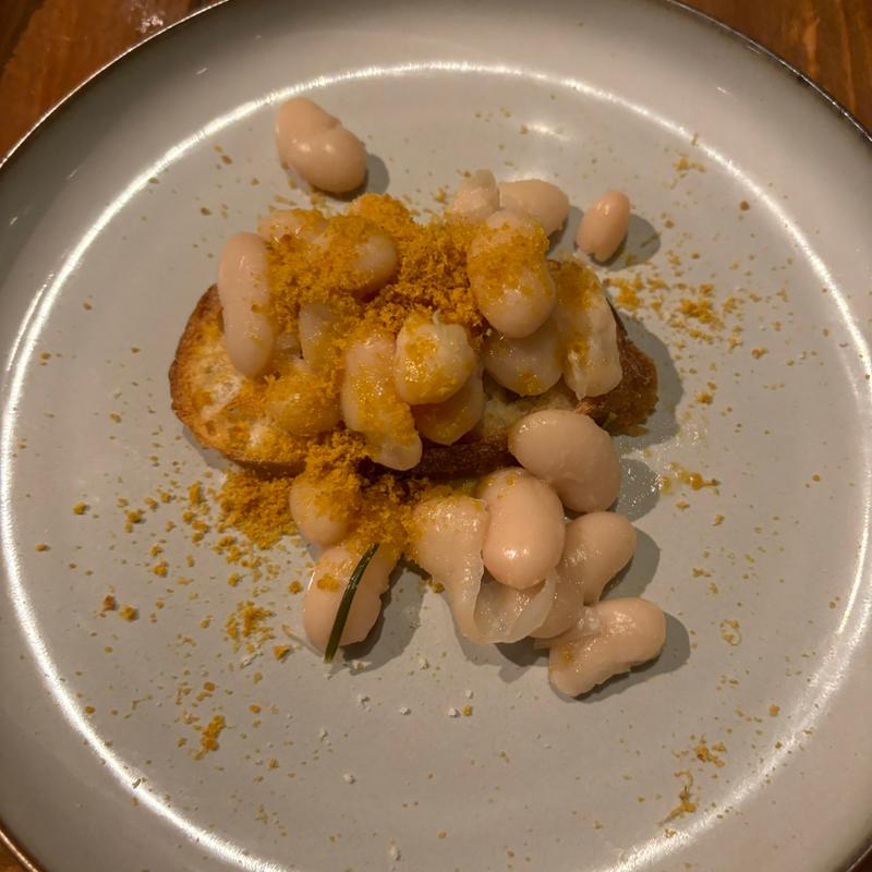 インゲン豆のカラスミ味(オステリア クロチェッタ)