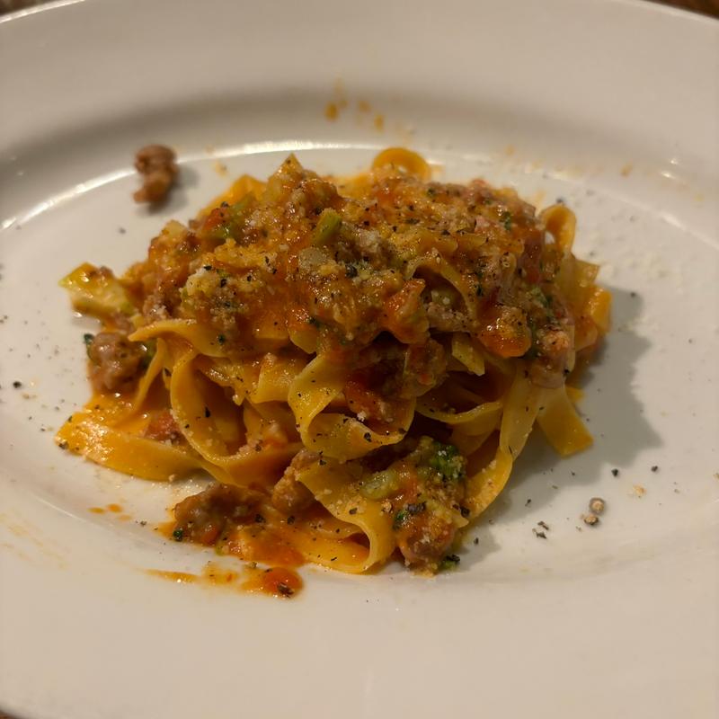 肉のパスタ(オステリア クロチェッタ)