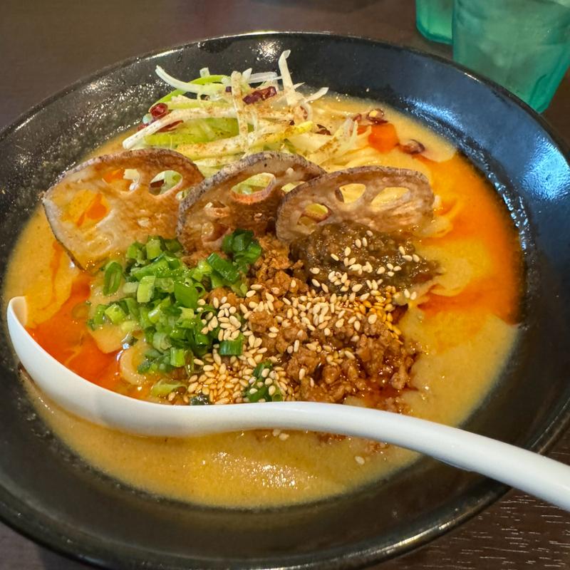 限定 Maxポタ!!南蛮味噌坦々麺(野菜ポタージュ拉麺と丼物 七の介)