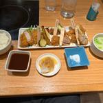 とんかつ食べ放題の最初の一皿