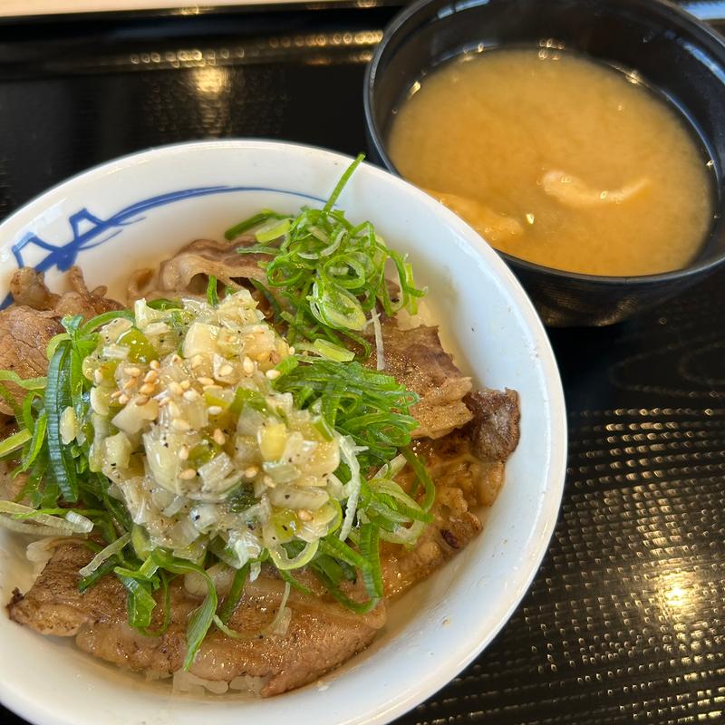 ネギ塩牛焼肉丼(松屋 丸亀柞原店 )