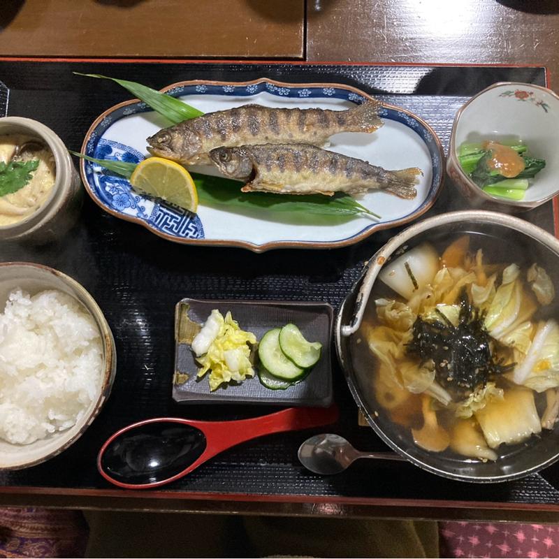 山女素揚げ盆(ちわき )