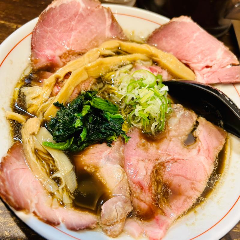 黒醤油チャーシュー麺(ラーメン屋 切田製麺)