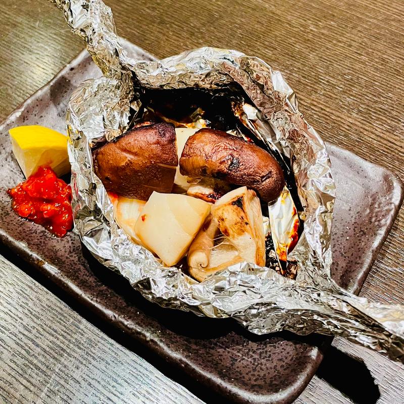 しいたけのホイル焼き(すし処　市柳 )