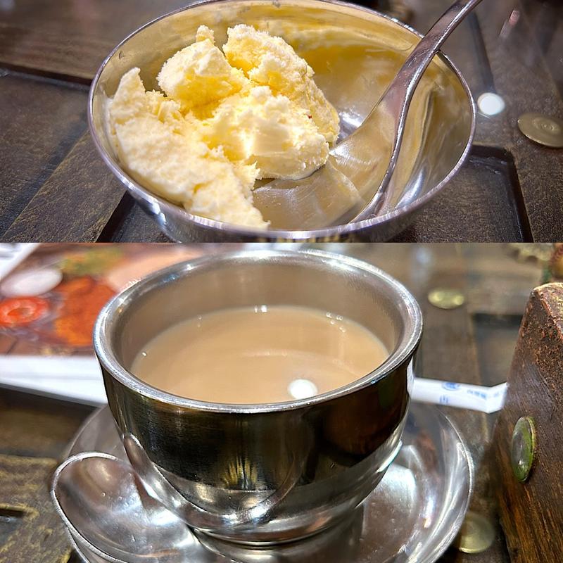 ホットチャイ＆バニラアイス(本格インド料理 チャイパニ)