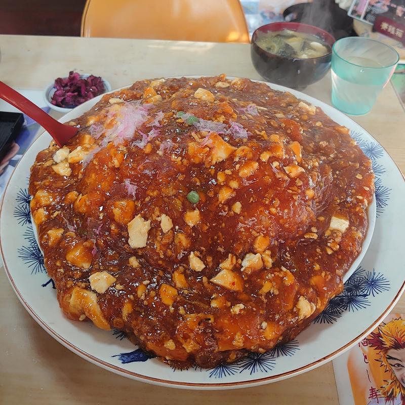 麻婆豆腐丼＋大盛り(文福飯店)