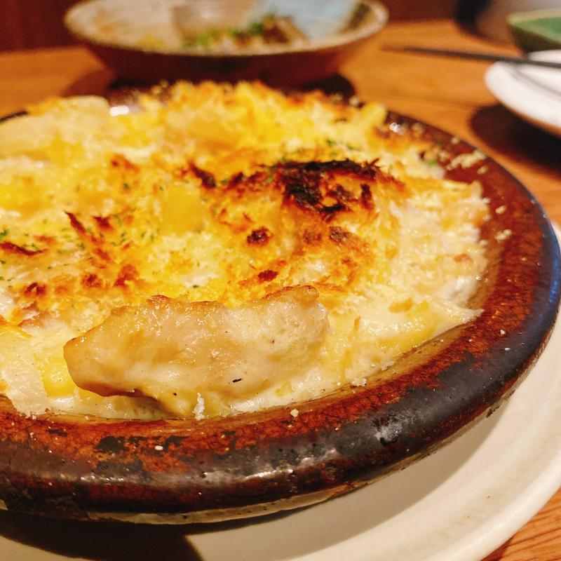 昔ながらのチキンマカロニグラタン(浅草おと)