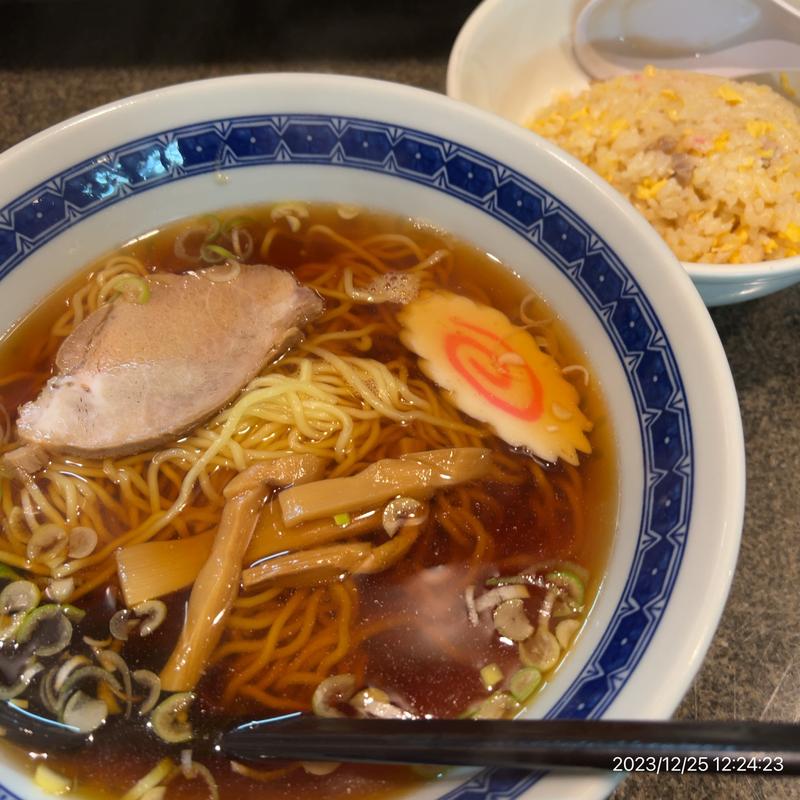 正油らーめんセット(萬里)