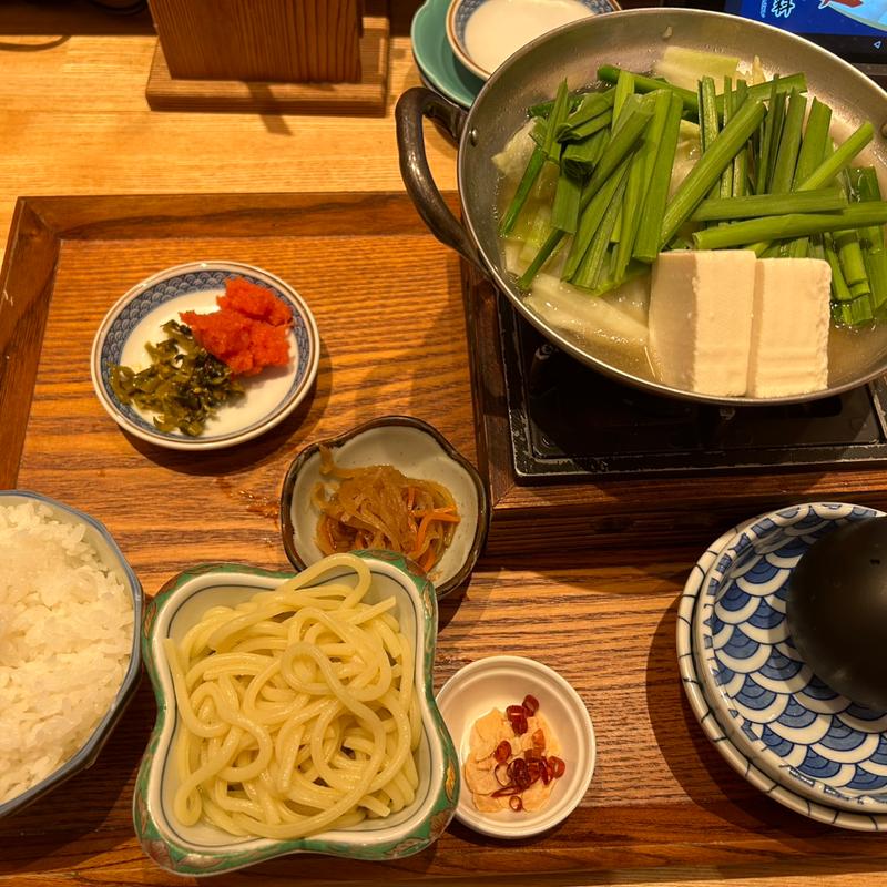 もつ鍋定食(どんぶり居酒屋 喜水丸 KITTE博多店)