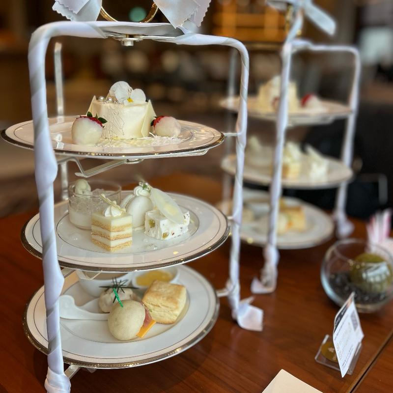 スノー×ホワイト アフタヌーンティーセット(The Lobby Cafe)