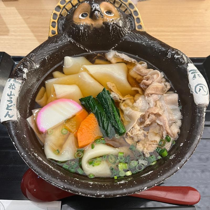 鬼ひもかわ　かけうどん(五代目 花山うどん 日本橋店)