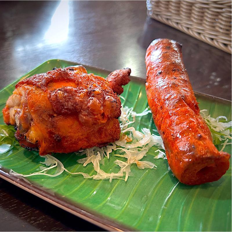 タンドリーチキン＆シークカバブ(印度れすとらん カシミール 仙台柳生店)