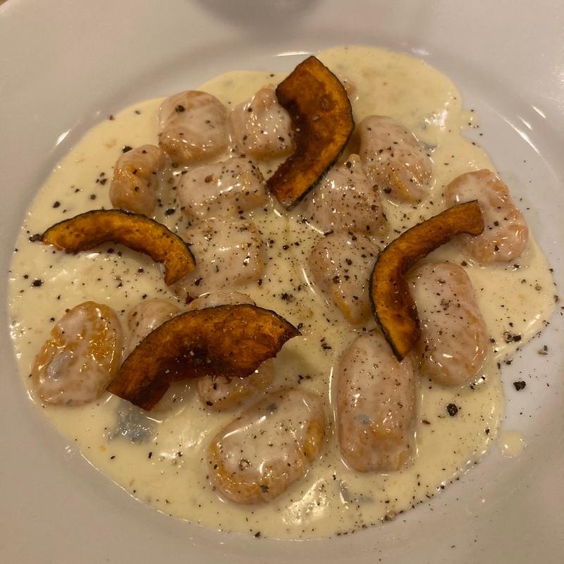 カボチャのニョッキ(ペスカトーレ 警固)