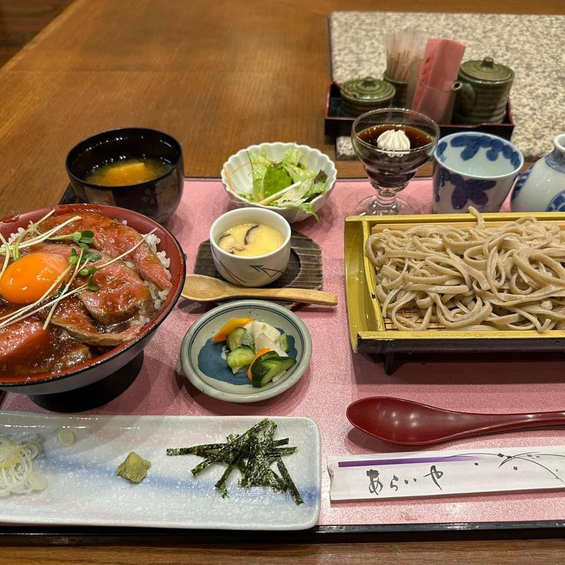 ミニロースト丼セット(あらいや )