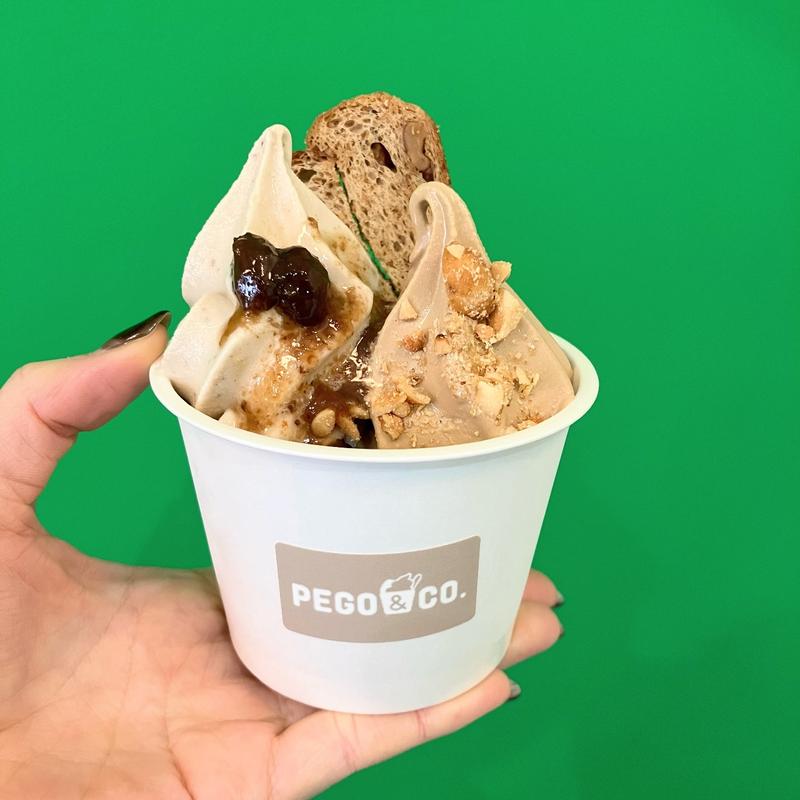 Wソフト（ラムレーズン・キャラメルピーナッツ）(PEGO＆CO. 世田谷店（ペゴあんこ せたがやてん）)