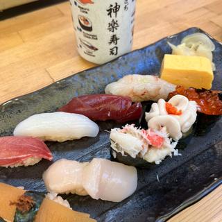 冬の限定握り(つきぢ神楽寿司)