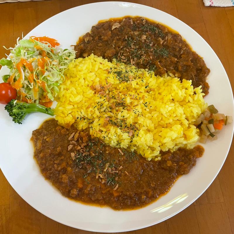 Aランチ（チキン&キーマカレー）(クミン )