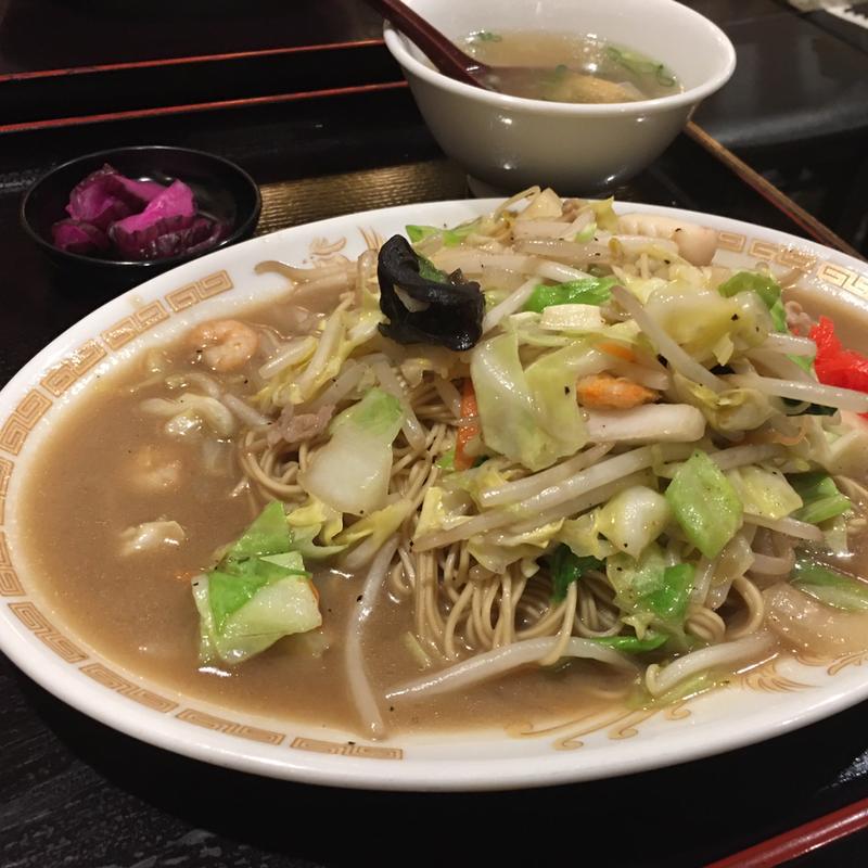 焼ラーメン定食(中華料理 六明閣)
