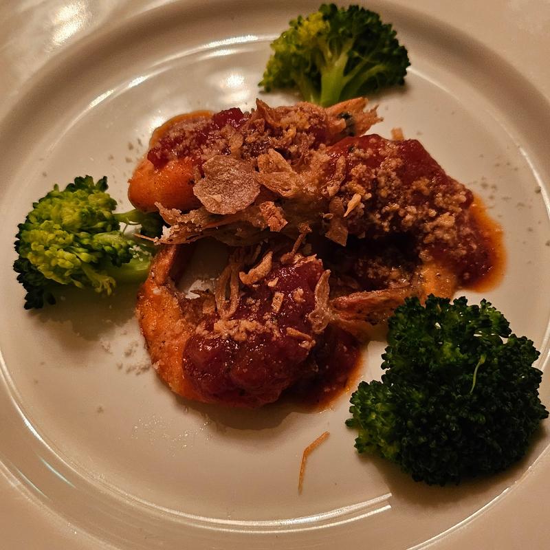 ソフトシェル シュリンプのハーブトマトソース(クリスマス亭 （CHRISTMAS亭 クリスマステイ）)