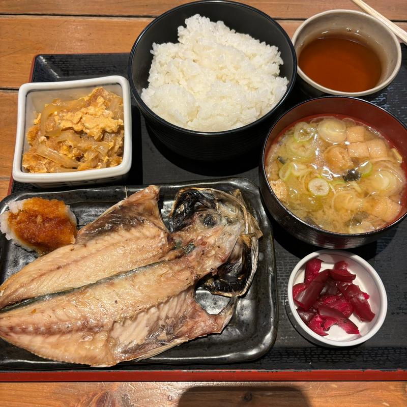 アジの開き定食(ちょっぷく)