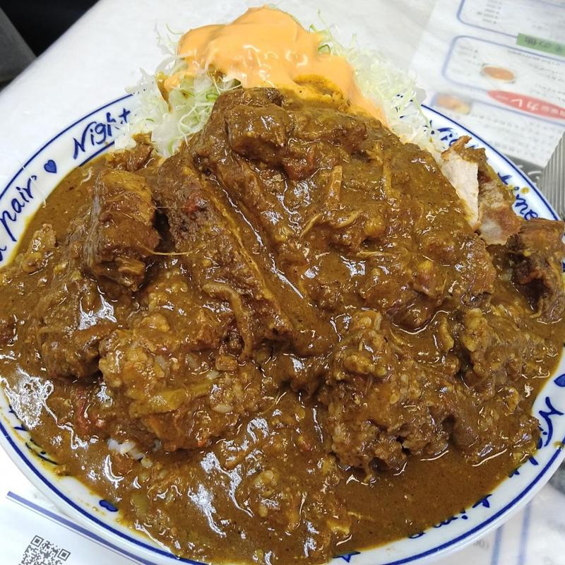 カツカレー 大盛り(レストランばーく )