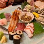 お手頃三点盛り(豊洲場外食堂 魚金)