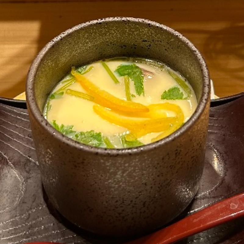 自家製おのでら茶碗蒸し(立喰鮨 銀座おのでら)