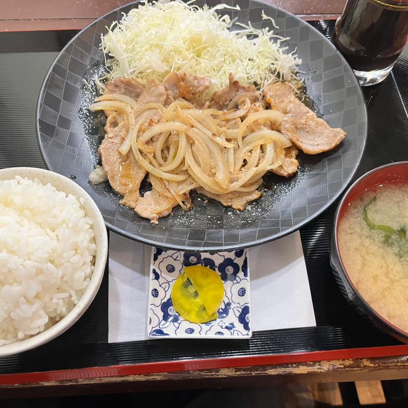 生姜焼き定食(味処 こめます)