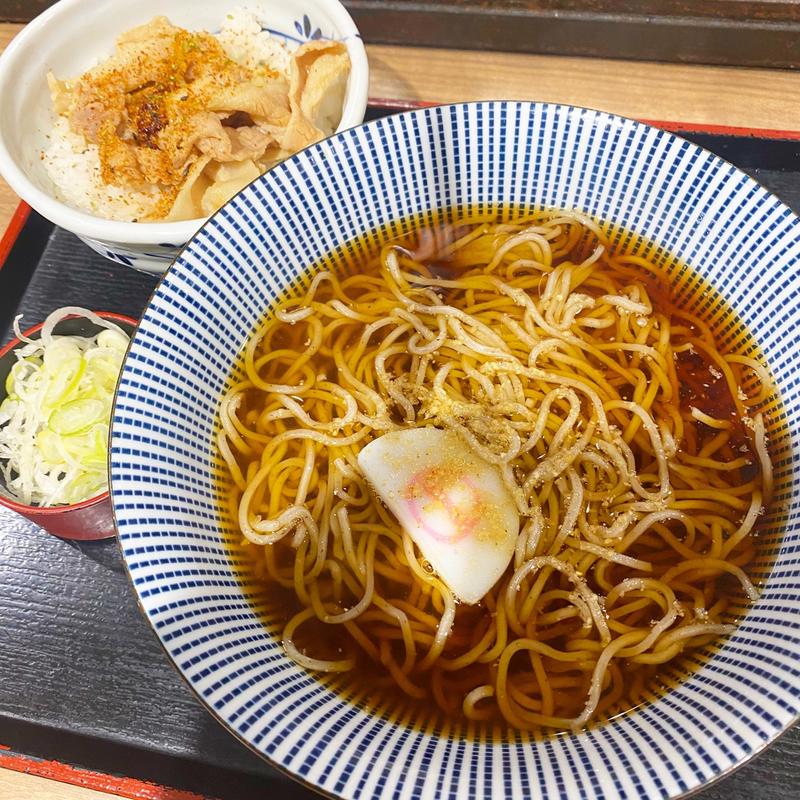 そばと肉小丼(そばいち グランスタ東京)