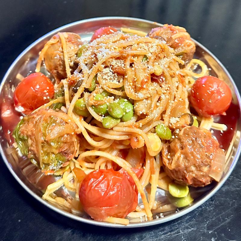 ミートボールトマトパスタ(ベルクス 東墨田店)