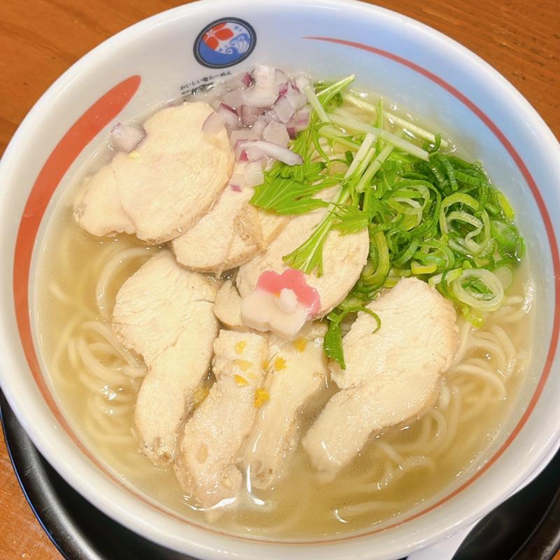 塩鶏チャーシューメン（大盛り）(波の花 亀岡店)