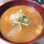 根菜と菊芋のクリーム味噌汁（定食）