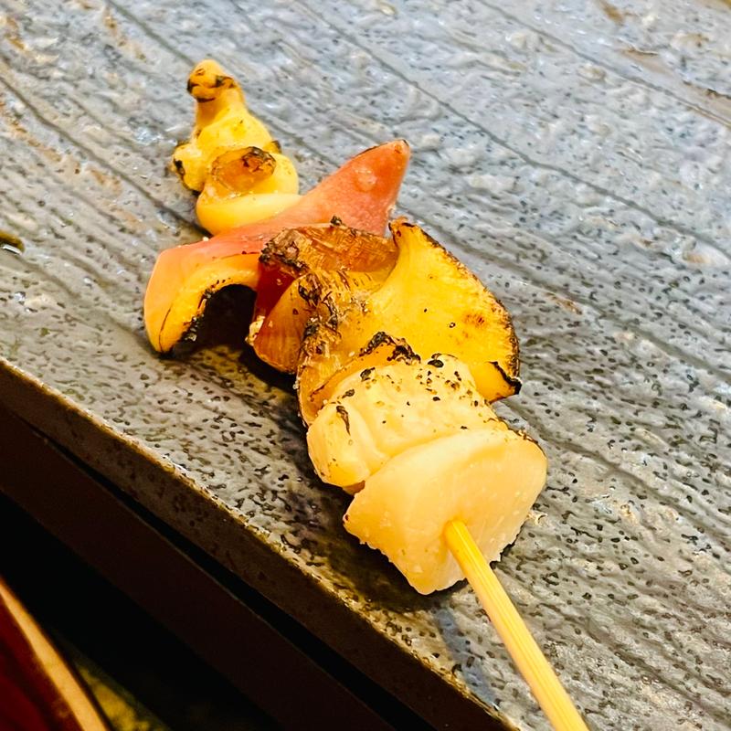 ホッキ貝串焼き(大黒鮨)