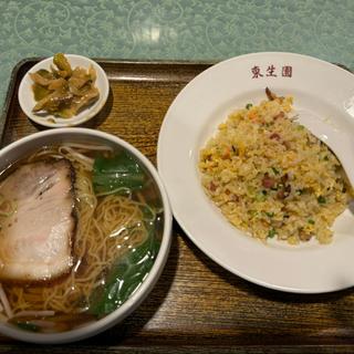 ランチ（叉焼麺+五目炒飯）(東生園)