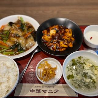 牛バラ肉の旨煮と麻婆豆腐のランチ(中華マニア)