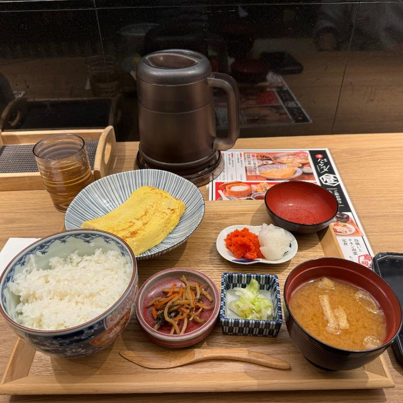 だし巻き定食(焼鳥 ハレツバメ 新橋店)