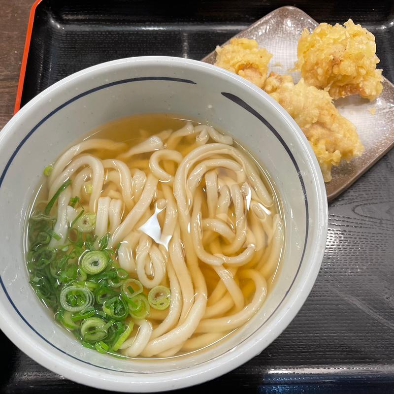 かけうどん（とり天）(おにやんま 新橋店)