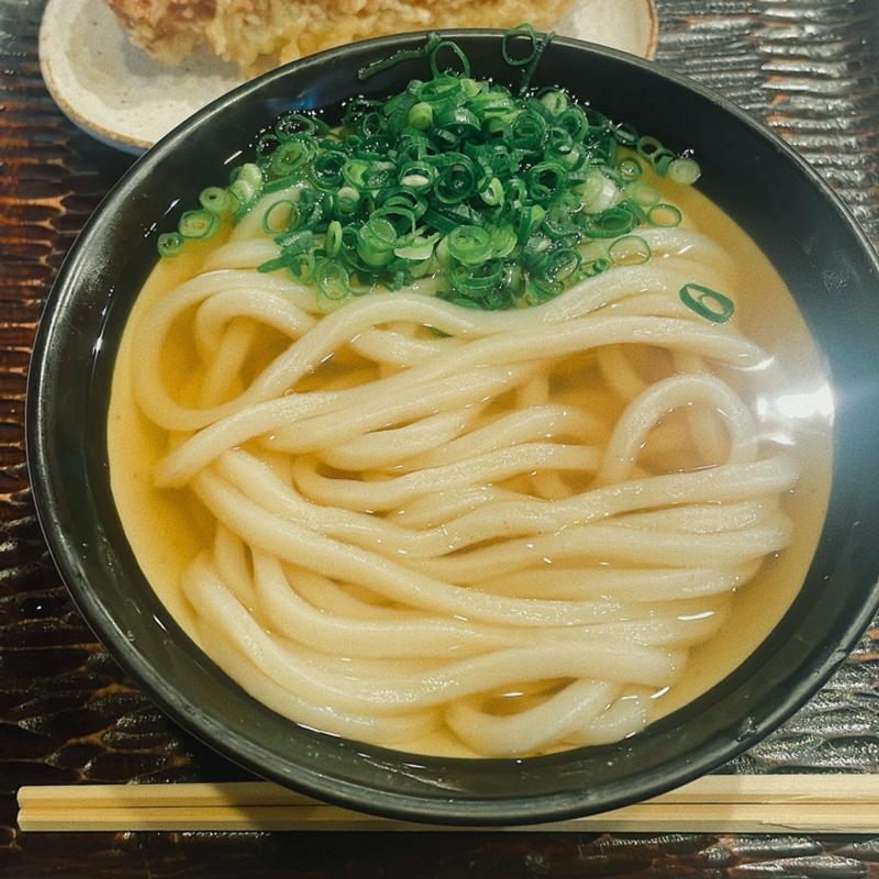 かけうどん＋ちくわ天(丸香)
