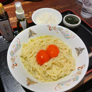 たまごかけ麺(つけ麺専門店 三田製麺所 神田店)