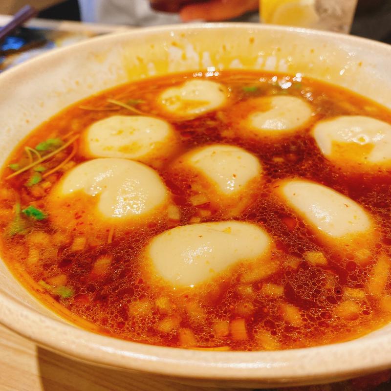 麻辣水餃子2個(だし麺屋ナミノアヤ 府中店)